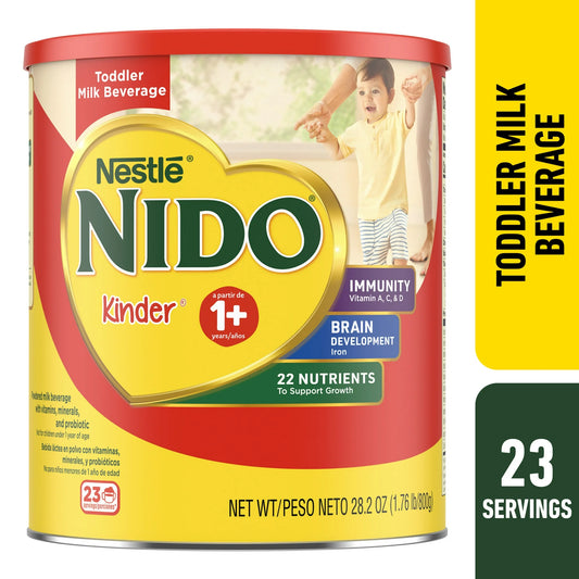 NIDO Kinder 1+ Toddler Milk Powder, 28.2 oz, with Vitamins