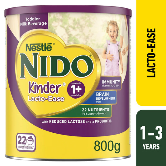 NIDO Lacto-Ease Toddler Milk, 6 Pack, 28.1 oz, 132 Servings