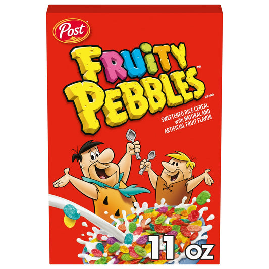 Post Fruity PEBBLES Cereal, Gluten-Free Rice Cereal