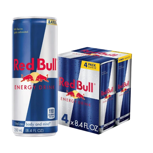 Red Bull Energy Drink, 8.4 fl oz, Pack of 4 Cans