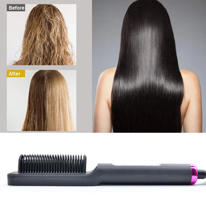 Multifunctional Electric Hot Comb - Anti-Scald Hair Straightener & Brush