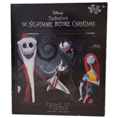 Tim Burton's The Nightmare Before Christmas Jack Skellington and Sally Prime 3D 500 Pieces Puzzle