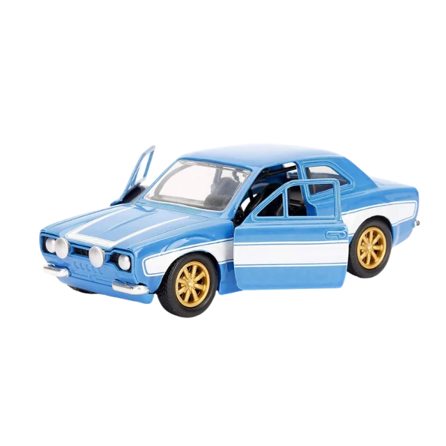 Fast & Furious  Brian's Ford Escort DieCast 1:32 - Jada Toys Blue/White