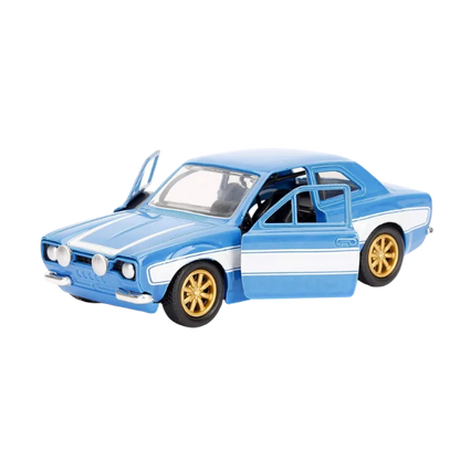 Fast & Furious  Brian's Ford Escort DieCast 1:32 - Jada Toys Blue/White