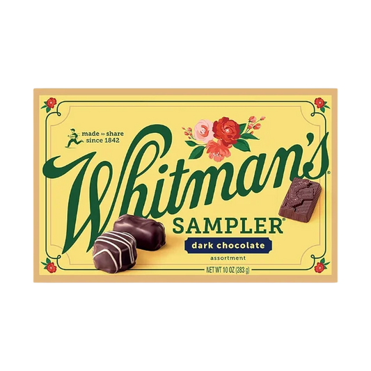 Whitman's Chocolate Sampler Box - Milk, Dark & Assorted Chocolates, 10 oz