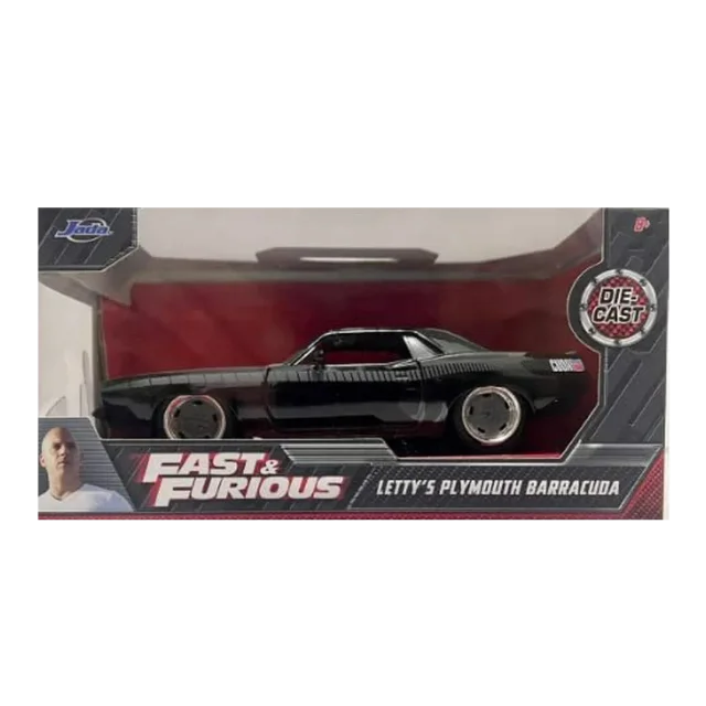 Fast & Furious Plymouth Barracuda Black DieCast 1:32 - Jada Toys