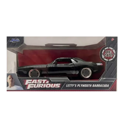 Fast & Furious Plymouth Barracuda Black DieCast 1:32 - Jada Toys