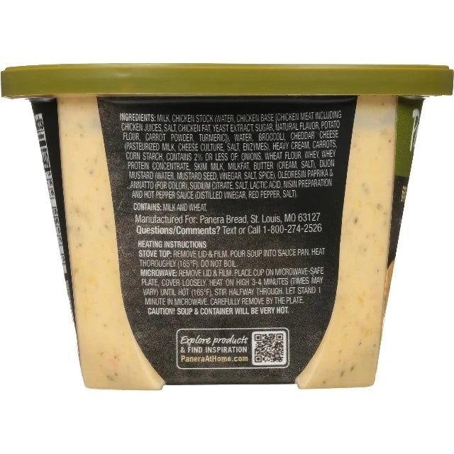 Panera Bread Ready-to-Heat Broccoli Cheddar Soup, 16 oz