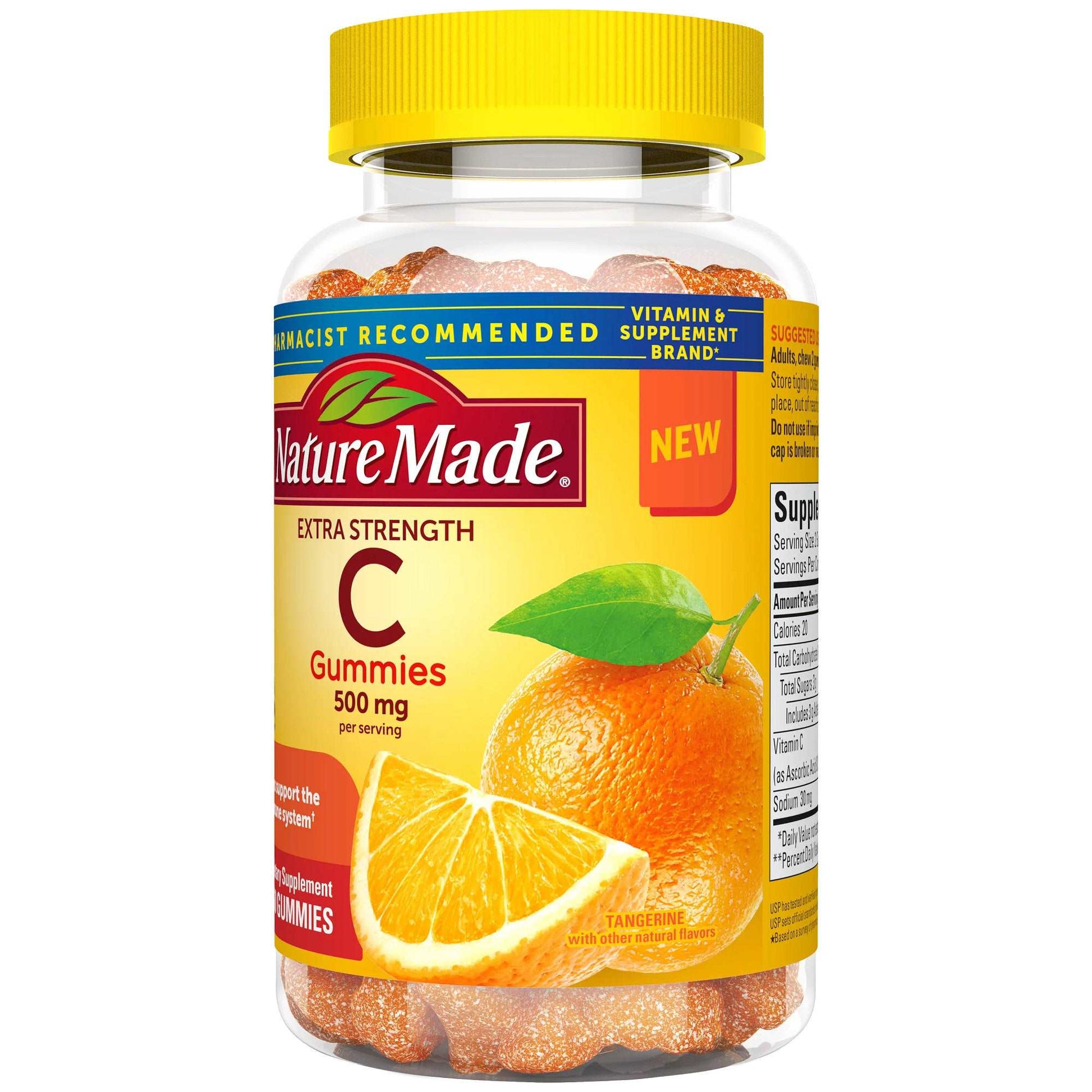 Nature Made Extra Strength Dosage Vitamin C 500 mg per serving Gummies, 60 Count