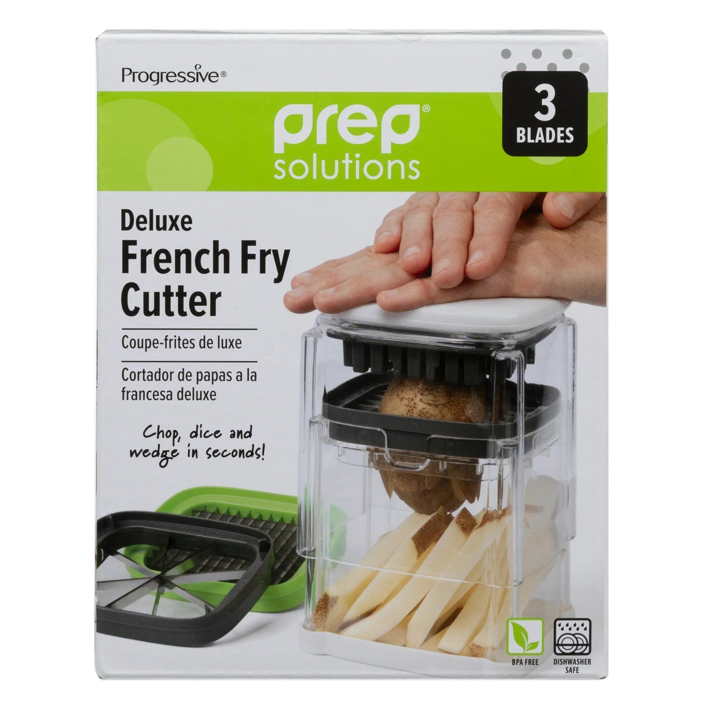 Prep Solutions Deluxe French Fry Cutter – Easy Slice Kitchen Tool