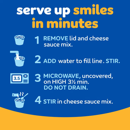 Kraft Mac & Cheese Cups, 4-Pack, 2.05 oz Each, Shelf-Stable