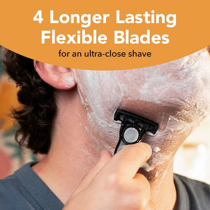 BIC Flex 4 Razor Cartridges for Men, 10 Pack, Sensitive Skin