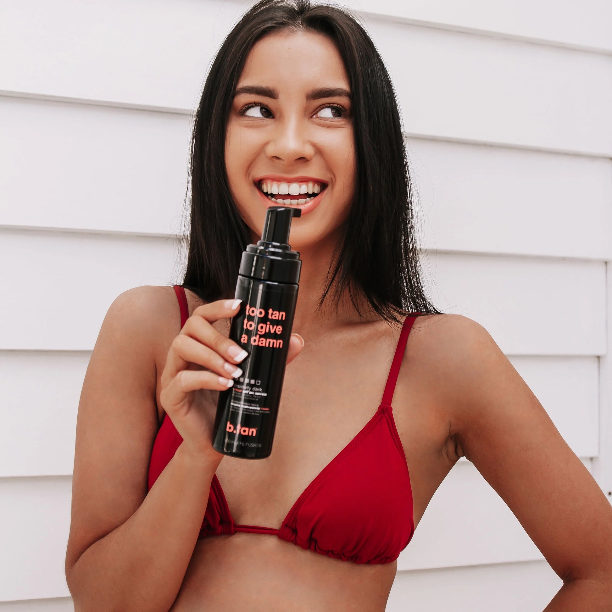 B.Tan Too Tan to Give a Damn Self-Tanning Mousse, 6.7 Fl Oz