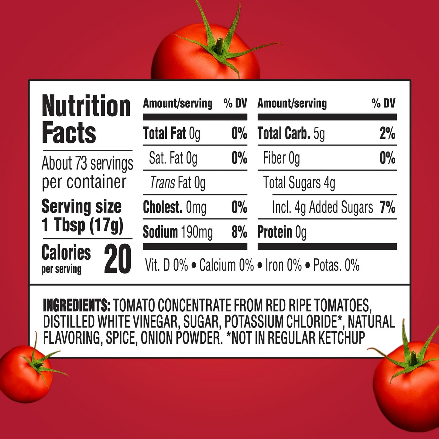 Heinz Tomato Ketchup with No Salt Added, 14 oz Bottle