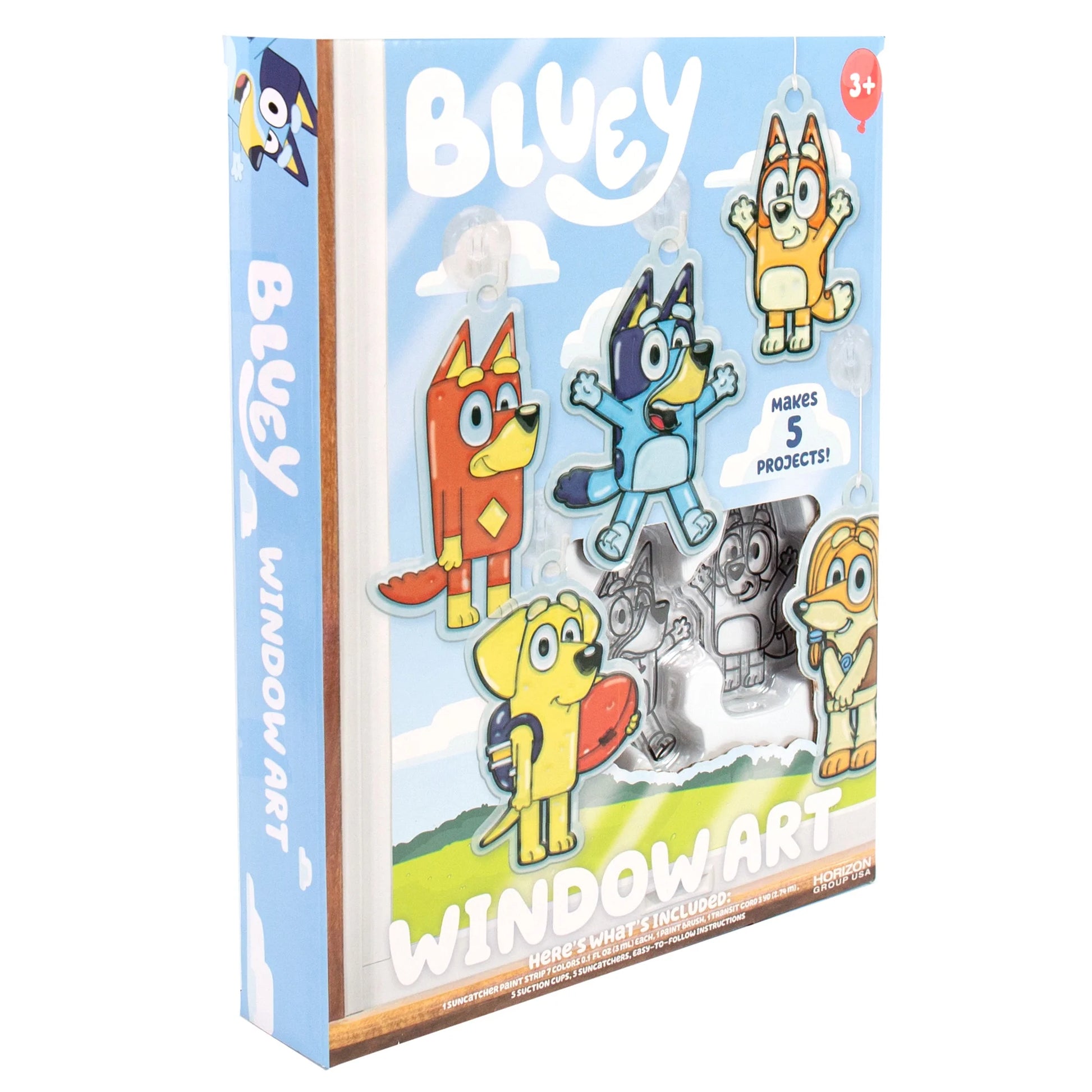 Bluey Window Art, Boys and Girls, Child, Ages 3+