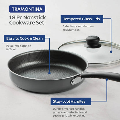 Primaware 18 Piece Non-stick Cookware Set - Tramontina