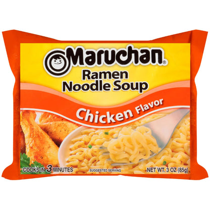 Maruchan Instant Lunch Chicken Ramen Noodle Soup, 3 Oz, 12 Count