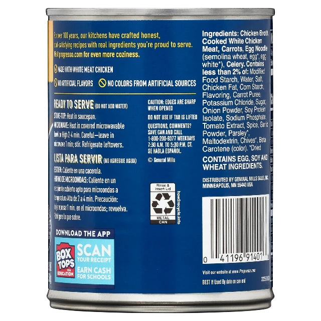 Progresso Rich & Hearty Chicken & Homestyle Noodles Soup 19 oz