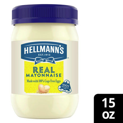 Hellmann's Made with Cage Free Eggs Real Mayonnaise, Condiments, 15 Oz