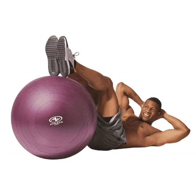 Athletic Works 65cm Yoga Ball, Anti-Burst, Exercises Poses Embossed