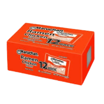 Maruchan Instant Lunch Chicken Ramen Noodle Soup, 3 Oz, 12 Count