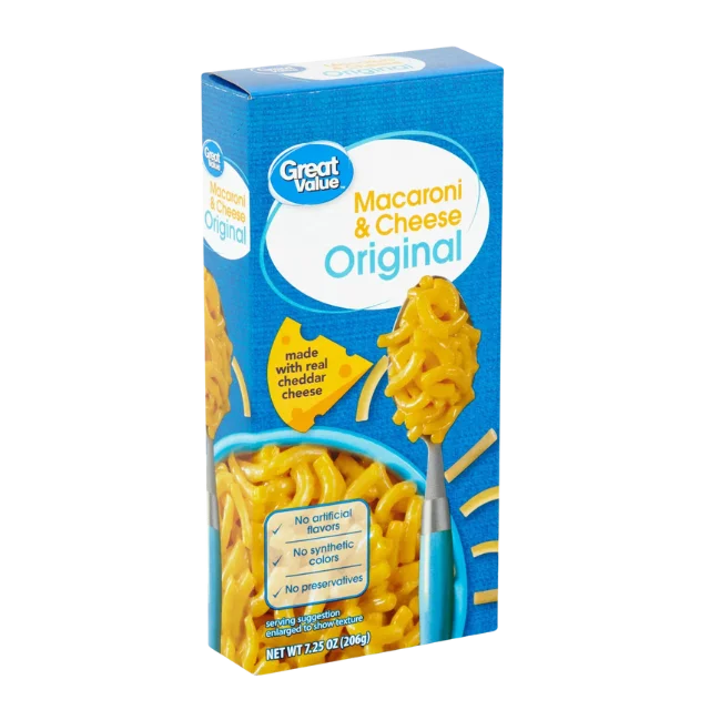 Great Value Original Macaroni & Cheese, 7.25 oz