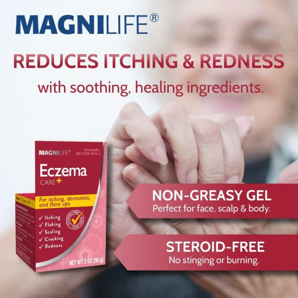 MagniLife Eczema Care+ Natural Cream: Relieves and Heals Rosacea for Dry, Itchy and Irritated Skin | 2 oz