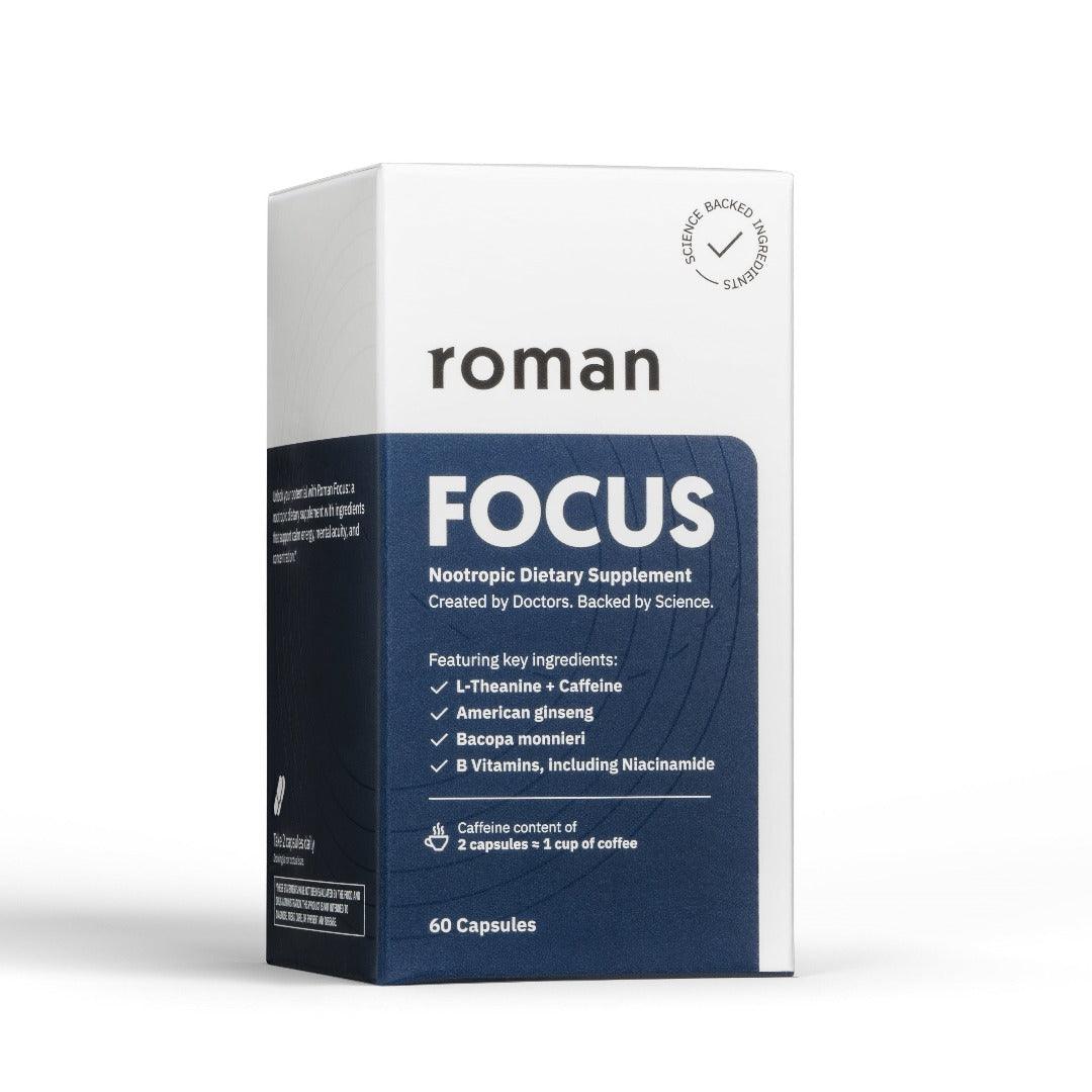 Roman Focus Nootropic Dietary Supplement, 60 Capsules *EN