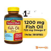 Nature Made One Per Day Fish Oil 1200 mg, 100 Count