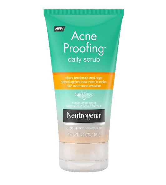 Neutrogena Acne Proofing Exfoliating Facial Scrub, 4.2 oz - asyouwish.store