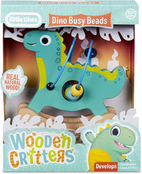 Little Tikes Wooden Critters Dino Busy Beads Maze Developmental Toy